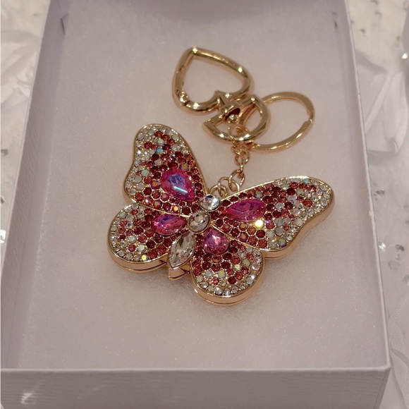 Jewelry - COPY - Pink Butterfly Bag Charm